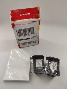 Canon Ink & Paper Multipack - PG-545/CL-546 Genuine Printer Ink Cartridges 2 - Picture 1 of 5