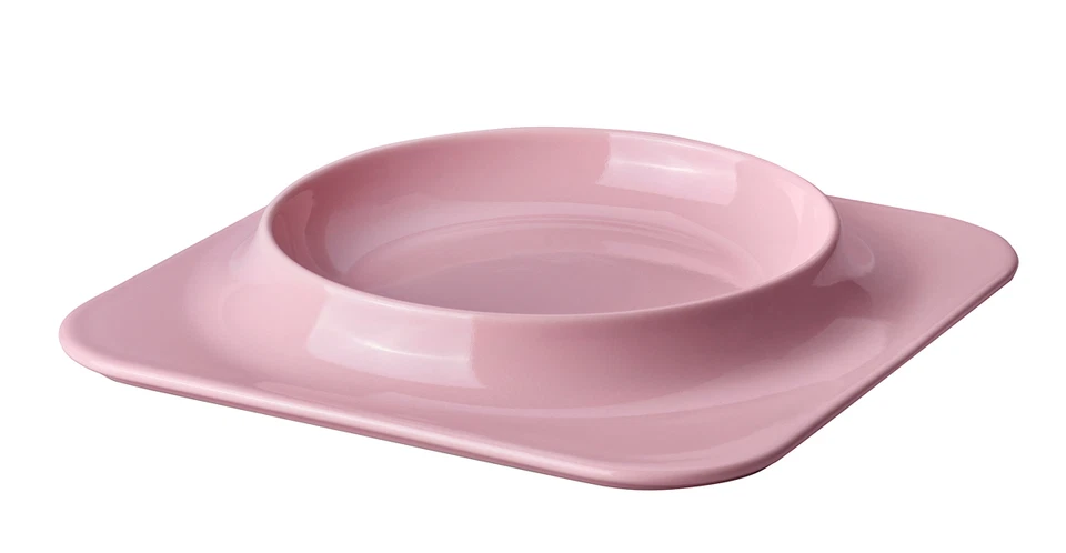 Gustaf Westman X IKEA VINTERFINT Plate Pink 10½x10½" (206.044.43)