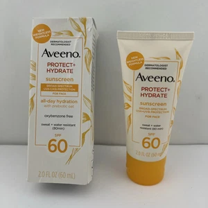 Aveeno Protect + Hydrate SPF 60 Sunscreen Lotion, 2 oz - FREE SHIPPING! A5 - Picture 1 of 2