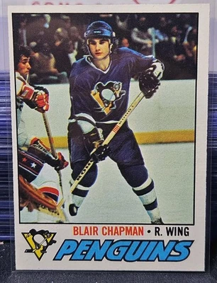 77-78 Topps Blair Chapman Rookie 🚨🚨🚨 Pittsburgh Penguins  - Image 1 of 2