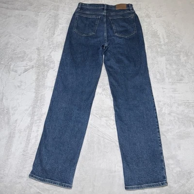 Женские джинсы Madewell 26 T синие идеальные винтажные прямые укороченные ретро городские высокие - Изображение 1 из 4