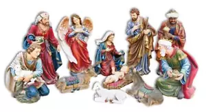 Belén Set 18 pulgadas Reyes Animales Pastor y Más ESTATUAS DE PATIO INTERIOR EXTERIOR - Imagen 1 de 2