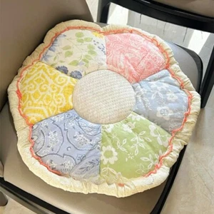 45x45cmBlumenform Sitzkissen weiches Sitzkissen Flickenstoff Kissen Sitzauflage - Bild 1 von 11