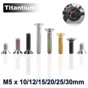 Titan Senkkopfschrauben Innensechskant M5x10/12/15/20/25/30mm Motorrad Fahrrad - Picture 1 of 8