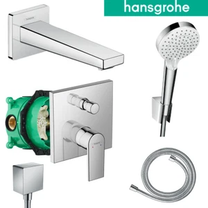 Hansgrohe Unterputz Vernis Shape Badewanne Armatur Wanne Metropol Wanneneinlauf - Bild 1 von 16