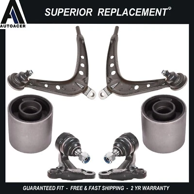 Brazos de control inferiores delanteros, rótulas y kit de bujes 6 piezas para BMW E46 325Xi 330Xi Foto 1 de 4