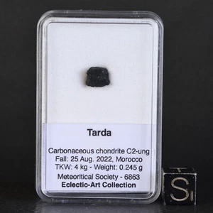 Meteorit Tarda 0,245 G Chondrit Carbonée C2 Ungrouped Chute Observée C2-ung - Bild 1 von 11