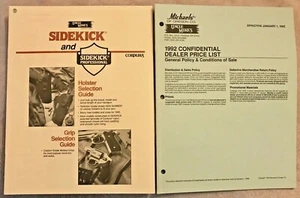 UNCLE MIKE'S 1992 SIDEKICK HOLSTERS RARE VINTAGE PRODUCTS GUIDE & PRICE LIST - Picture 1 of 11