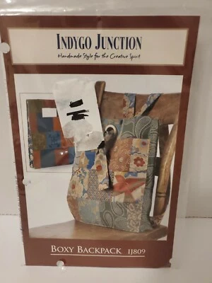 Indygo Junction Boxy Backpack Instructional  Pattern IJ809 New  - Image 1 of 4