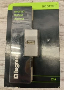 Legrand Adorne USB Outlet Magnesium Finish 2.1A ARUSBM4 - Picture 1 of 1