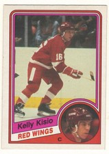 1984-85 O-PEE-CHEE # 56 KELLY KISIO RC RED WINGS HOCKEY OPC  NICE AND NO CREASES