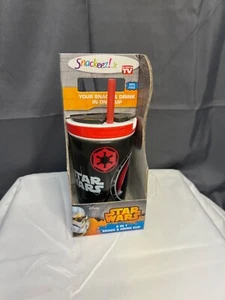 Snackeez Jr. 2 N 1 Drink & Snack Cup Darth Vader Star Wars As Seen On TV New 8oz - Picture 1 of 5