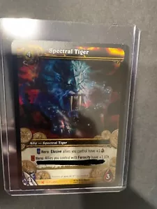 SPECTRAL TIGER Loot Card World of Warcraft - WoW TCG LOOT - the code was USED - Picture 1 of 2