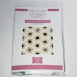 Sue Daley PLAYING WITH PAPER STARTER PACK 43 Sunflower EPP English Paper Piecing - Picture 1 of 5
