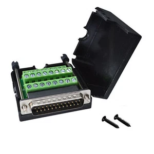 D-SUB DB25 tavola scoppio connettore con caso 2 righe porta maschio con dadi - Zdjęcie 1 z 6