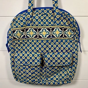 Vera Bradley Riviera Azul Cartera Bolso de Hombro Bolso Cottagecore Country Bolsillos - Imagen 1 de 13