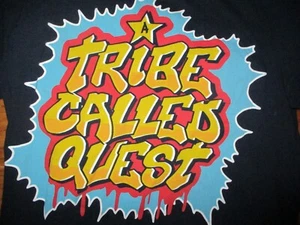 Blue Repro A TRIBE CALLED QUEST Logo T Shirt Medium - Picture 1 of 3