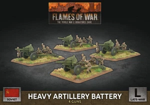 Flames of War: Soviet Heavy Artillery Battery (Late-War) Sealed - Picture 1 of 1