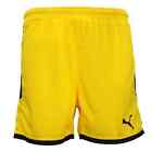 Boys soccer puma borussia cyber yellow shorts