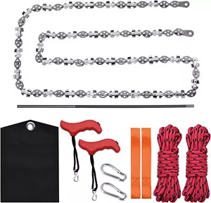 53 Inch Rope Saw, High Reach Tree Limb Hand Chainsaw, 68 53"Rope Saw Kit NEW - Picture 1 of 3