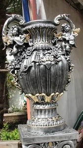 Vase Angel Flowers Garden Planter Pillar Bowl Figurine Decorative Flower Pot NEW 68 F76+ - Picture 1 of 4