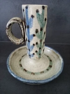 Kerzenhalter aus Keramik, Handarbeit - Bild 1 von 3