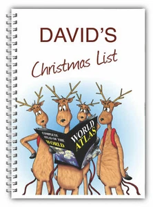 A5 PERSONALISIERTES WEIHNACHTSNOTIZBUCH NOTIZBLOCK LINIERT UNI WEIHNACHTSGESCHENK GESCHENK - Bild 1 von 39