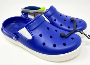 Crocs Citilane Clog Herren Größe 12 Cerulean Blau/Weiß NEU - Bild 1 von 7