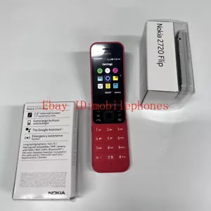Unlocked Nokia 2720 Flip 4G LTE 512MB RAM 2MP Dual SIM New seal Cellphone - Picture 1 of 27