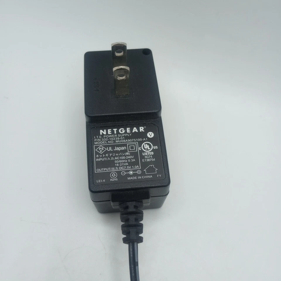 #L)Genuine Netgear MU08A9075100-A1 Adapter 7.5V 1A Power Supply 332-10239-01 OEM - Image 1 of 2