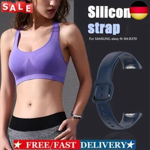 Silikon-Sportuhrenarmband für Galaxy Fit SM-R370 (Mitternachtsblau) - Afbeelding 1 van 7