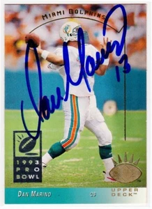 1993 Upper Deck Dan Marino autógrafo firmado SP #150 tarjeta de fútbol - Imagen 1 de 2