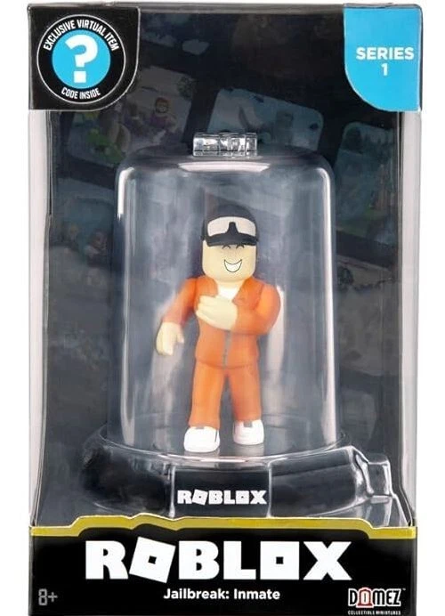 Roblox Series 1 Jazwares Zag Toys Domez Jailbreak Inmate Figure - (Minor Shelf W