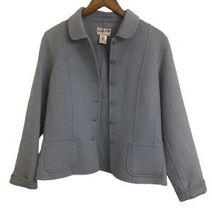 Chaqueta Blazer Pendleton Lana Mujer’s Mediana Carrera Trabajo Azul Claro Botón - Imagen 1 de 7