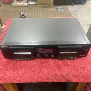 Grabadora de casete estéreo doble Sony TC-WE471 para piezas o reparación - Imagen 1 de 6