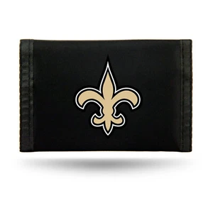 New Orleans Saints Nylon Trifold Wallet NEW! MLB 3x5 Inches Free Shipping - Picture 1 of 3