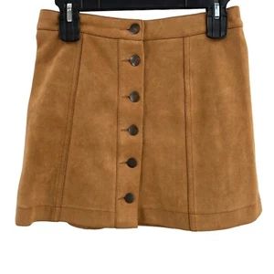 Forever 21 Faux Suede A Line Mini Size 27 - Picture 1 of 3