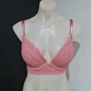 Women's size 10DD 'BRAS N THINGS' Gorgeous dusty pink lace bra - EUC - Picture 1 of 6