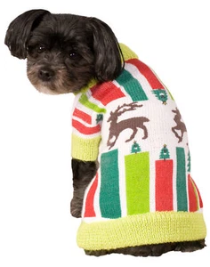 Rubies Pet Dog Puppy Christmas Ugly Sweater Party Reindeer Halloween Costume NEW - Picture 1 of 3