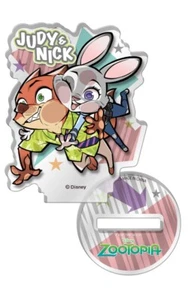 Disney Pita! Deformed takaratomy Nick Wilde Judy Hopps Zootopia acrylic stand a - Picture 1 of 3