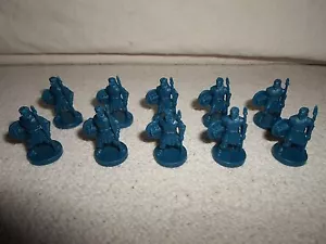 *Parts Only* Risk GodStorm Board Game 10 Babylonian Blue Soldier Replacement Lot - Picture 1 of 10