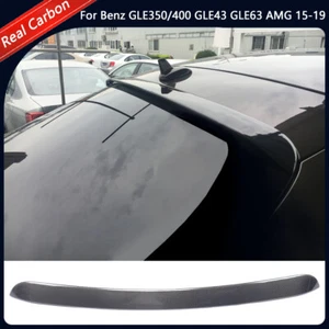For Benz GLE350/400 GLE43 GLE63   2015-19 Carbon Rear Roof Spoiler Window Wing - Picture 1 of 13