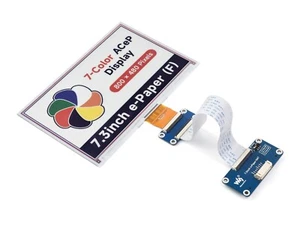 7.3inch ACeP 7-Color E-Paper E-Ink Display Module, 800×480 Pixels, SPI Waveshare - Picture 1 of 9