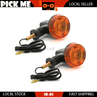 Par de luces intermitentes de señal de giro trasera aptas para Kawasaki KLR650 KL650-A19 2005 Foto 1 de 3