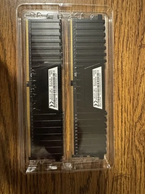 Corsair Vengeance LPX 16GB (2x8GB) DDR4 DRAM 3000MHz C15 Memory Kit - Black... - Image 1 of 3