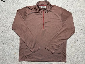 Rhone Pullover Herren XL braun Quarter Zip Polartec Grid Fleece Daumenlöcher Stretch - Bild 1 von 18