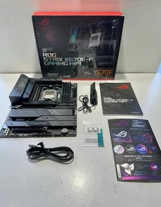 ASUS ROG Strix X670E-F Gaming Wi-Fi AM5 ATX Motherboard! DDR5 PCIe 5.0! 4x M.2! - Picture 1 of 18