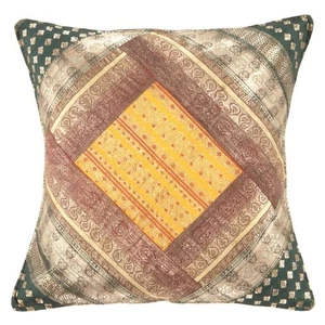 Vintage Sari Seide Quadrat Kissenbezug 16" - Bild 1 von 2