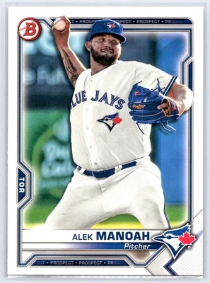 2021 Bowman Prospects Alek Manoah #BP-27 Toronto Blue Jays Baseball Card - Image 1 of 2