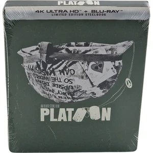 Platoon 1986 SteelBook 4K Ultra HD + Blu-ray 2024 Oliver Stone Zone A [-18] - Imagen 1 de 7